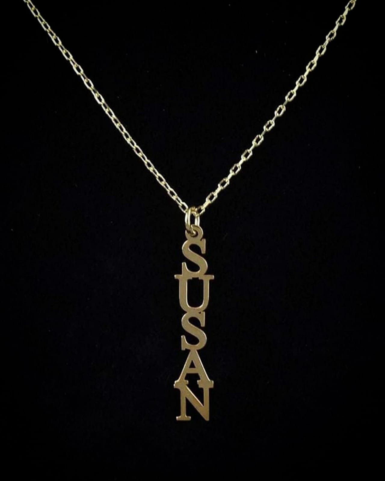 Customizable Vertical name Necklace